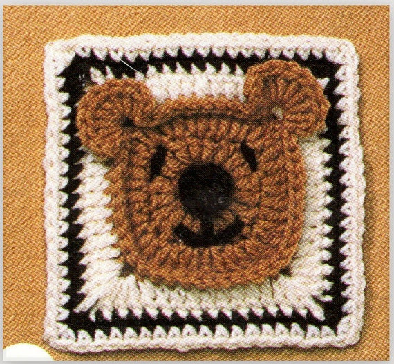 Crochet teddy bear granny square pattern sale