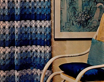 70s Curtains Crochet Pattern PDF, Digital Download for Immediate Use - Retro Home Decor