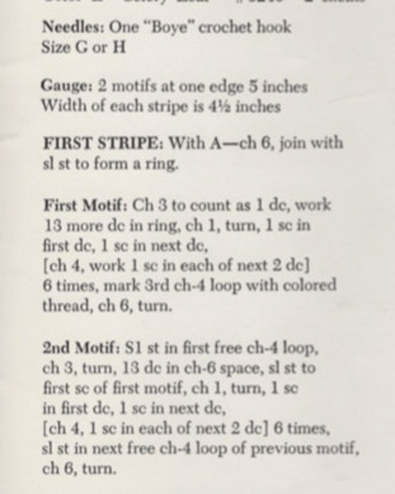Mönster för virkad filt av avokado och apelsin i PDF-format, ladda ner för omedelbar användning, vintage från 1970-talet bild 3