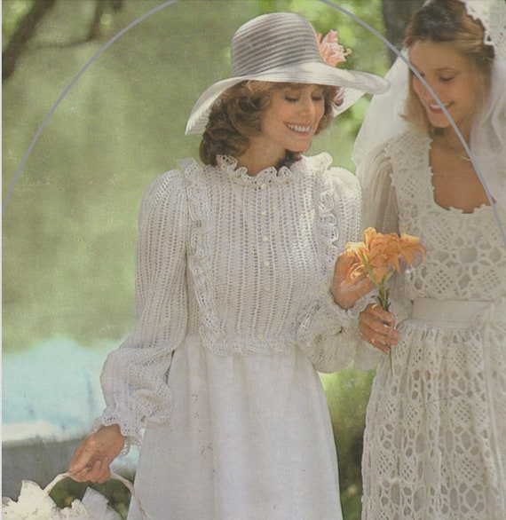 Vintage Crochet Pattern Wedding Dress and Knit Wedding Dress Too, Instant Digital Download Ebook Pdf - Etsy Vintage Crochet Pattern Wedding Dress and Knit Wedding Dress Too, Instant Digital Download Ebook Pdf - Etsy