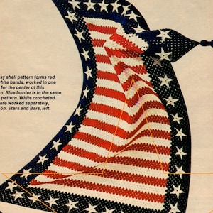 2 American Flag Crochet Blanket Patterns pdf to Instant Download, USA Patriotic Farmhouse Decor in Red White Blue for July 4th!