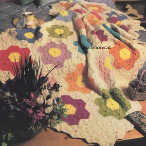 2 Flower Power Crochet Blanket Patterns pdf - Instant Digital Download for Immediate Use!