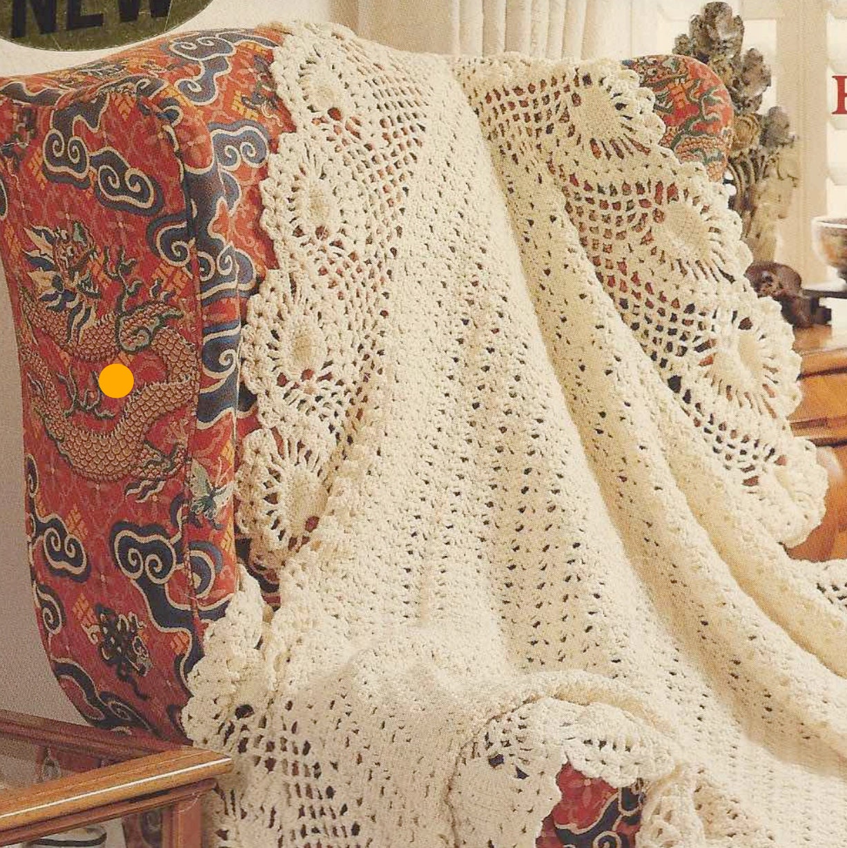 Victorian lace crochet blanket hotsell