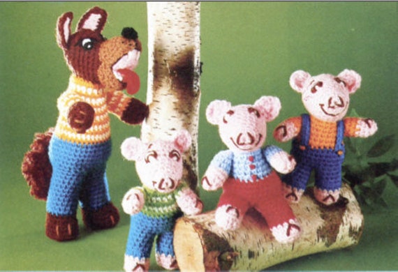 three little pigs and big bad wolf toys