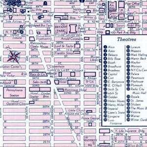 1960er Jahre Wandkunst New York Manhattan Karte, Retro Dekor, Druck zu Hause Zustand Stadt Straßenkarte Thomas Guide, digitaler Download Mid Century
