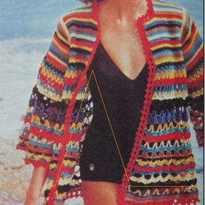 6 Vintage Granny Square Summer Crochet Patterns Bikini Top and Short Shorts, Halter Top and Bikini Coverup Instant Digital Download pdf image 4