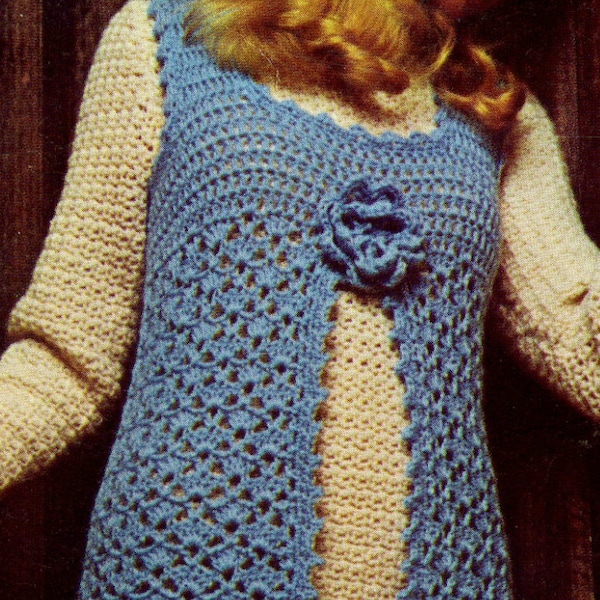 Babydoll Tunic Crochet Pattern, 1970s Hippy,  Instant Digital Download pdf, Summer Vibes Boho Empire Waist Bikini Cover, Vintage Pattern