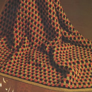 Gothic Vintage Crochet Pattern Blanket pdf Instant Digital Download Dark Academia Blanket Patterns