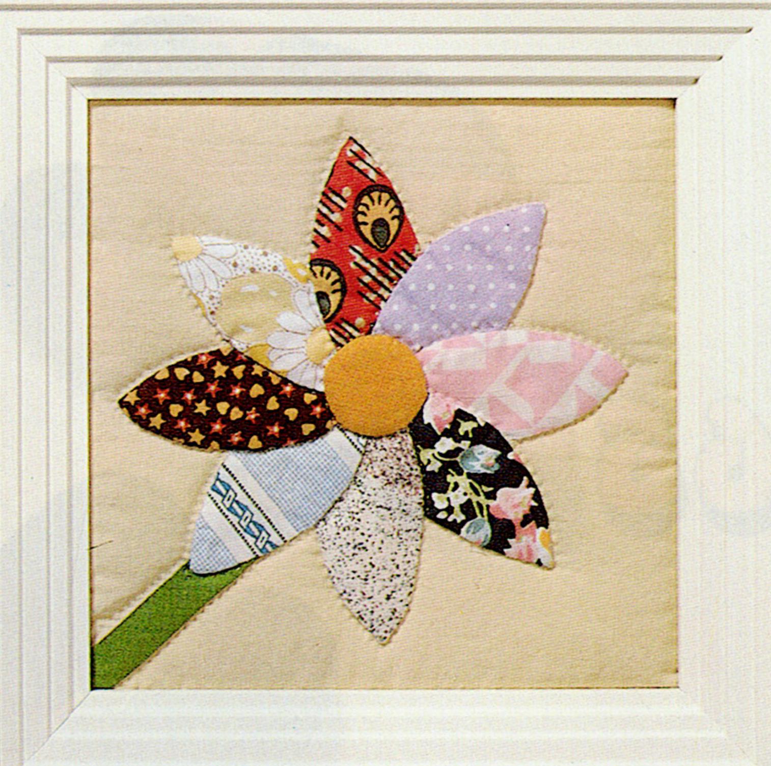 Sewing Pattern for Patchwork Flower Quilt Block Wall Art, Digital ...