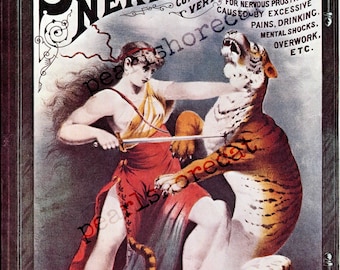 1890s Warners Safe Nervine Advertisement Instant Digital Download