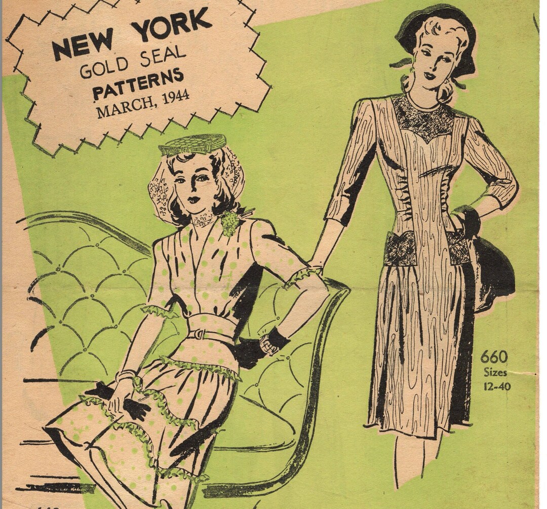 New York Patterns Sewing Catalog March 1944, Counter Leaflet Reference