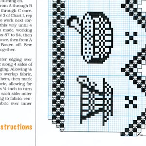 Tea Time Filet Crochet Tablecloth Pattern, Lace Sew Edging, Instant ...