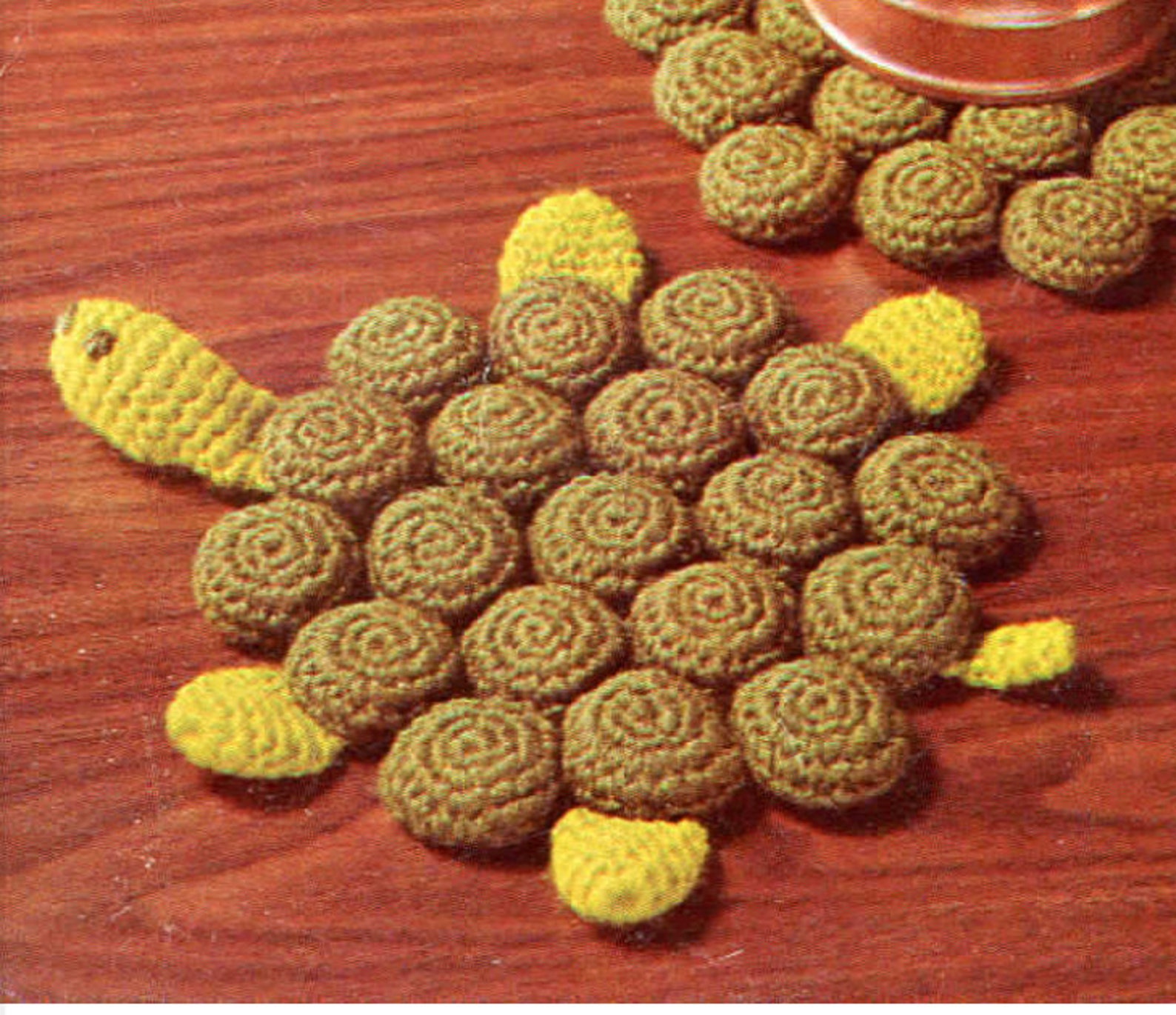 2 Turtle Bottle Cap Trivet Crochet Pattern Hot Pad PDF Instant Etsy