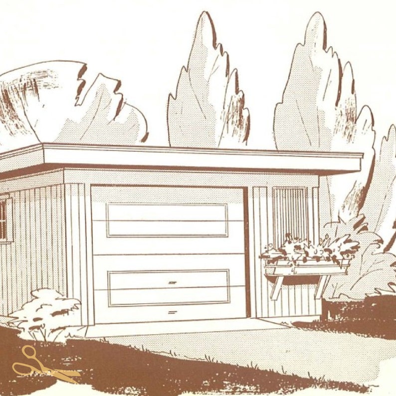 15+ Garage Plans and Outdoor Living Designs Instant Digital Download ...
