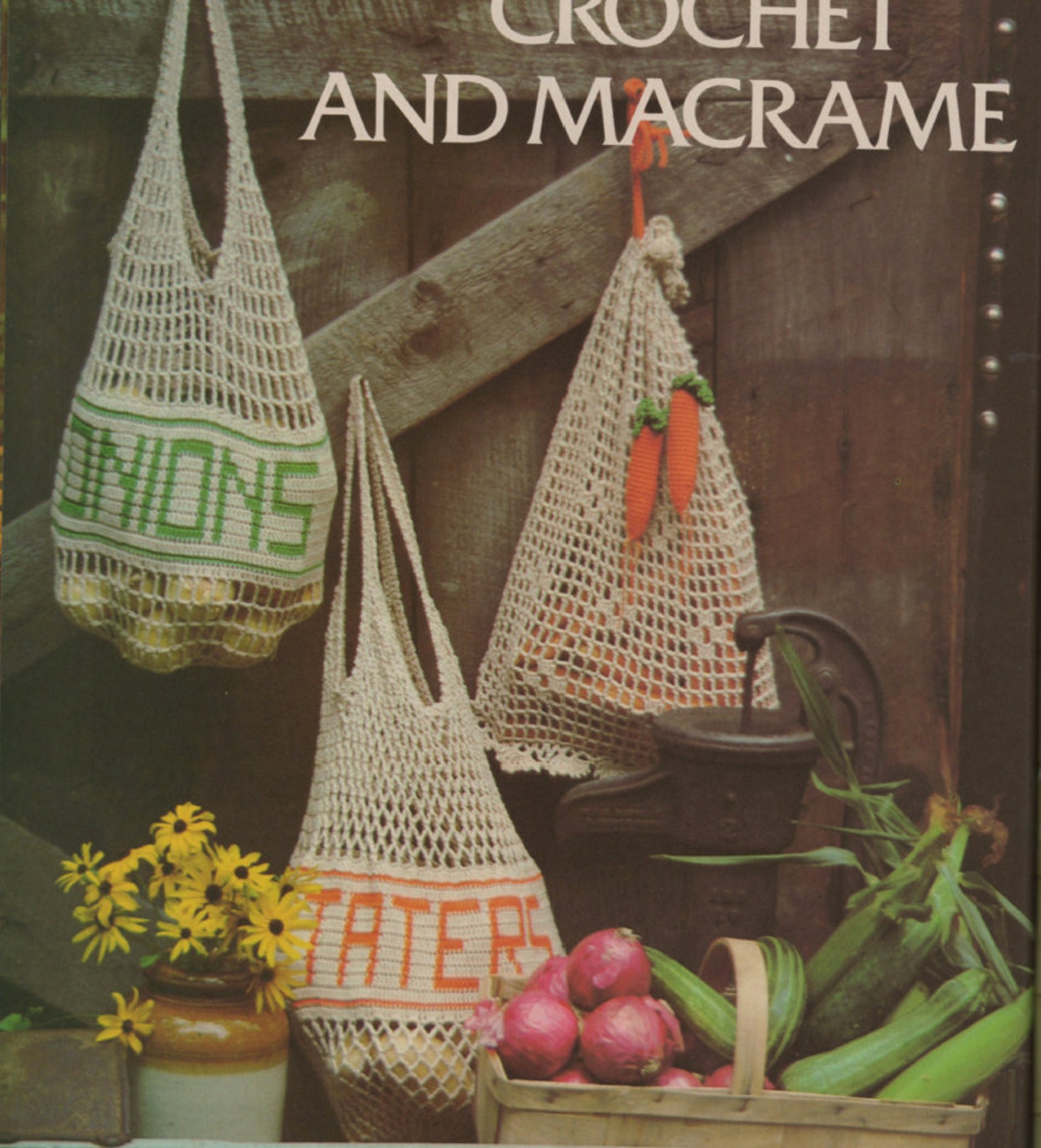 3 Market Bags Crochet Patterns Onions Potatoes Carrots Etsy