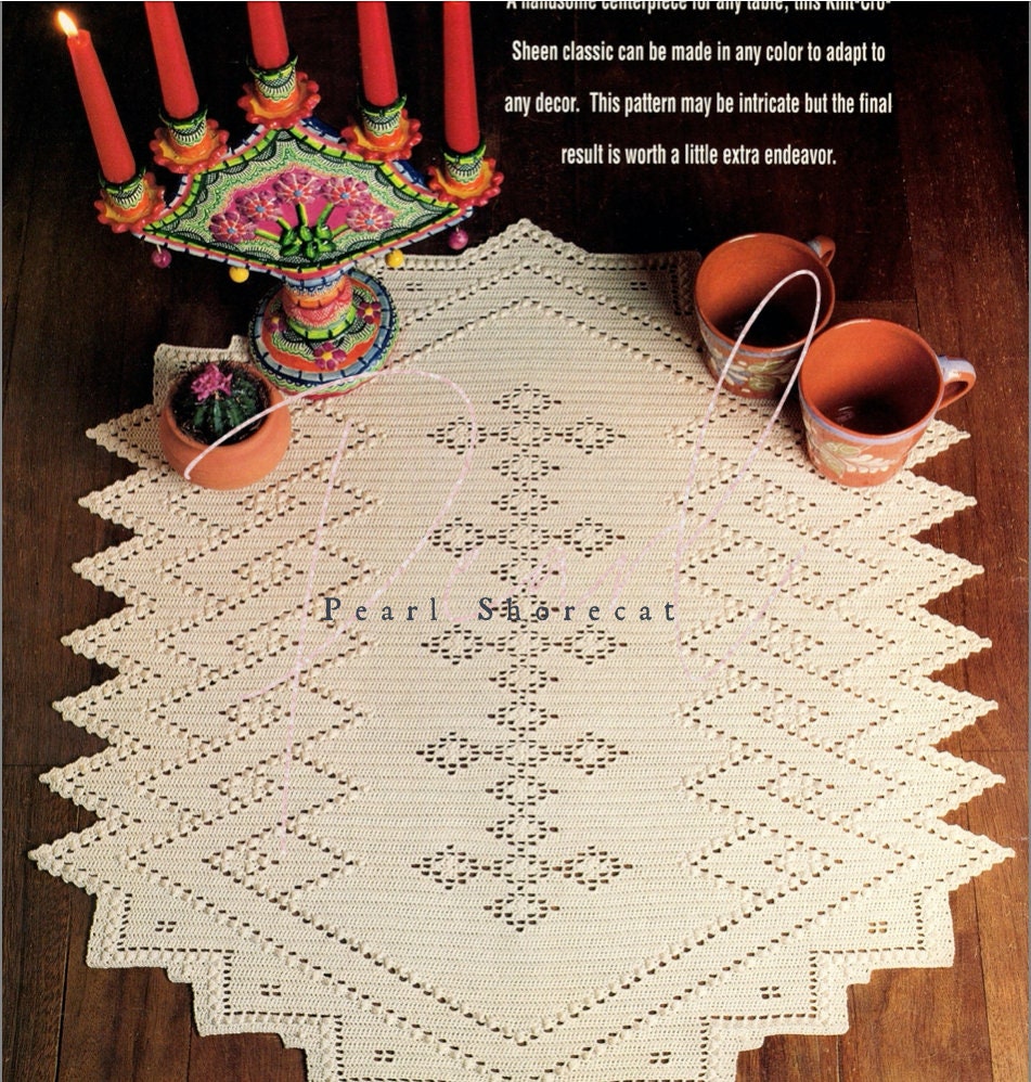 Toneelschrijver Classificeren makkelijk te gebruiken Southwestern Crochet Table Runner Pattern Fiesta Centerpiece - Etsy België