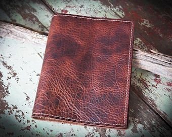 Custom Size Bible or book Cover handmade from Bison Leather