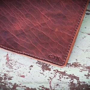 Custom Size Bible or book Cover handmade from Bison Leather image 7