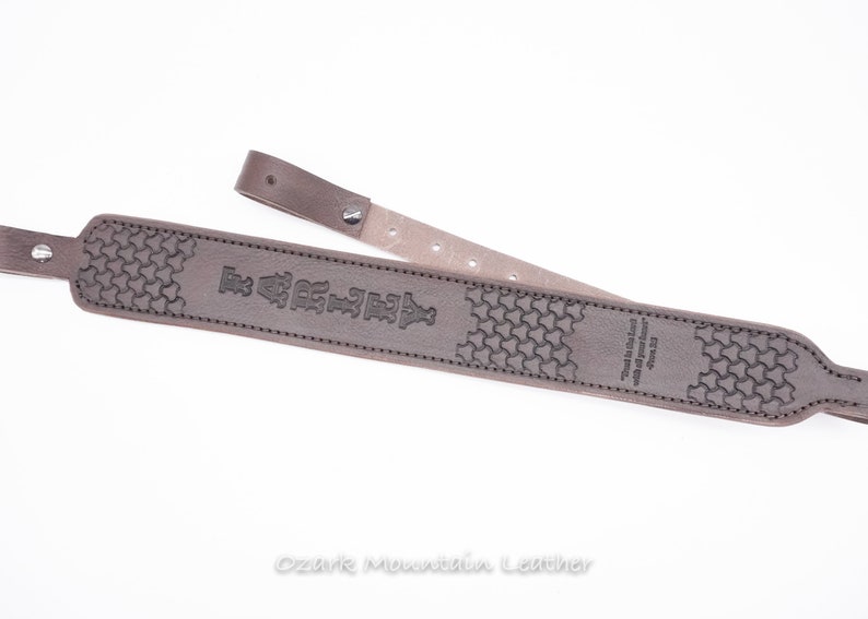 Personalized leather Strap or sling customizable with name or initials three colors to choose from image 8