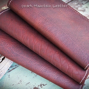 Custom Size Bible or book Cover handmade from Bison Leather image 3