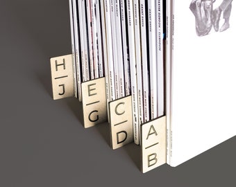 Vinyl Record Dividers | A-Z ~ set of 10