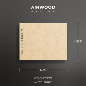 Custom Blu-ray DVD Dividers: Laser Engraved MDF, Organize Your Collection immagine 5