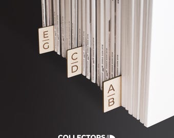 Vinyl Record Dividers A–Z Set of 10, Alphabet LP Dividers, Budget Vinyl Organizer, Airwood Collectors Series, Gift for New Collectors