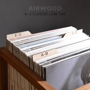 Vinyl Record Dividers | A-Z Classic Tab Low Profile ~ à la carte