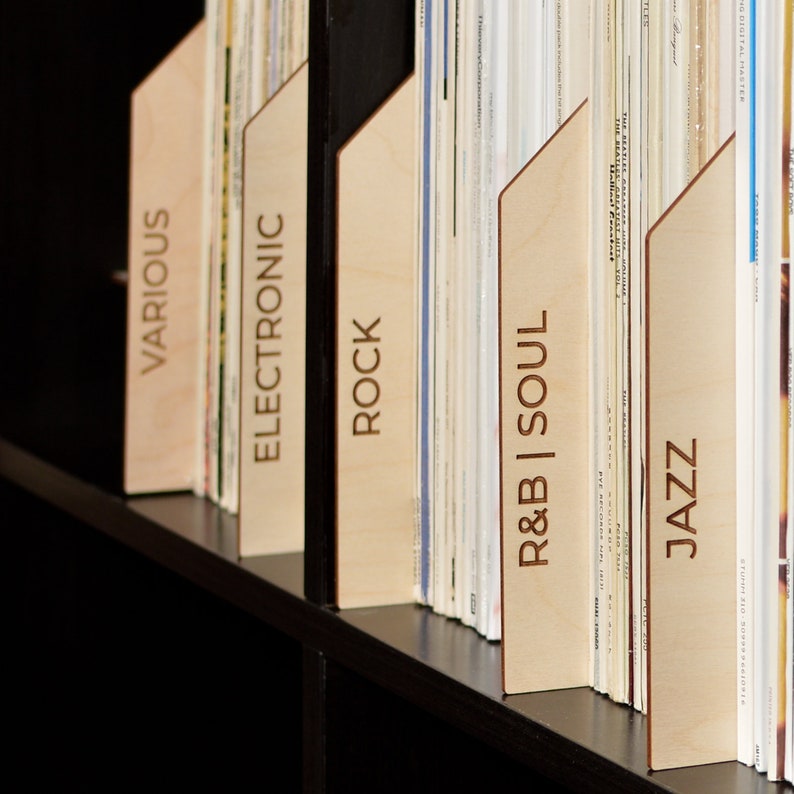 Vinyl Record Dividers Classic Tab set of 10 Etsy
