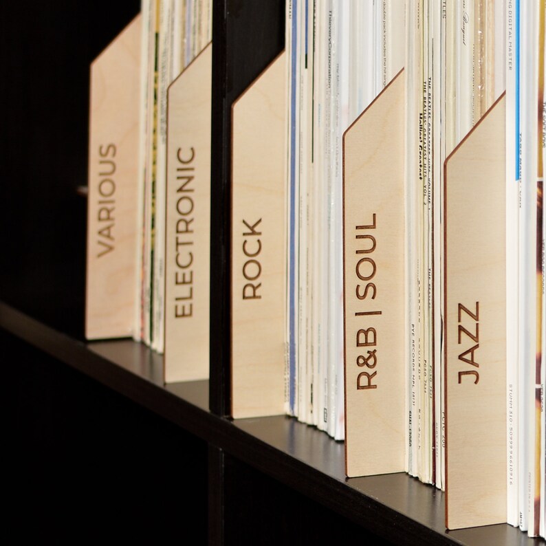 Vinyl Record Dividers Classic Tab set of 15 Etsy