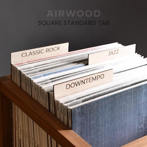 Vinyl Record Dividers | Rectangular Tab ~ à la carte