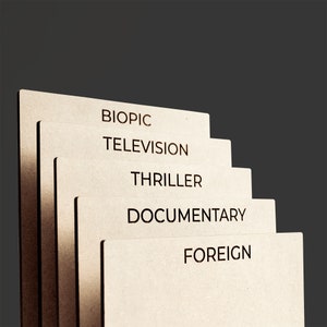 Custom Blu-ray DVD Dividers: Laser Engraved MDF, Organize Your Collection immagine 7