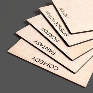 Custom Blu-ray DVD Dividers: Laser Engraved MDF, Organize Your Collection immagine 6