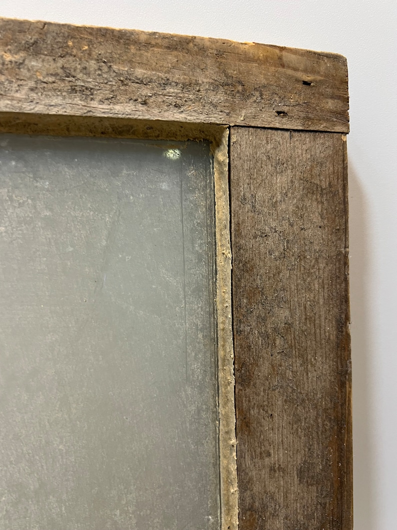 Rustic Window 6 Pane Decor Barn Window Vintage Repurposed Wood 27”x24 ...