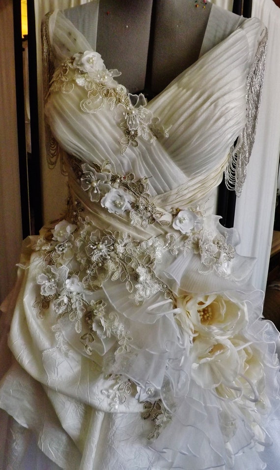 Edwardian wedding gown hot sale
