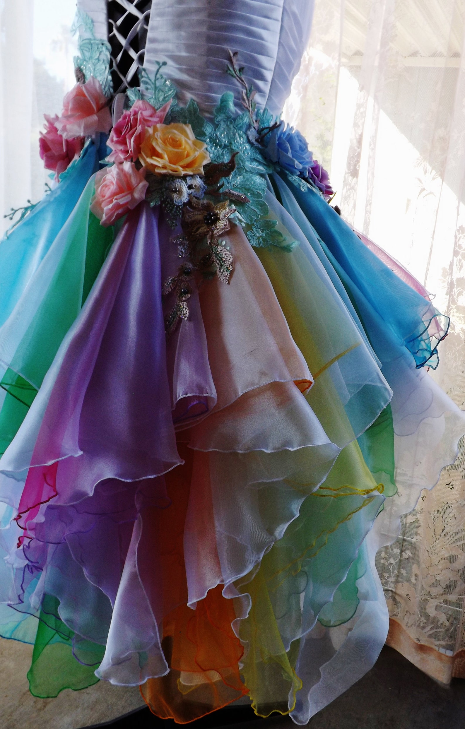 MINI Wedding Dress FAIRY RAINBOW Unicorn Colorful Multicolor | Etsy ...