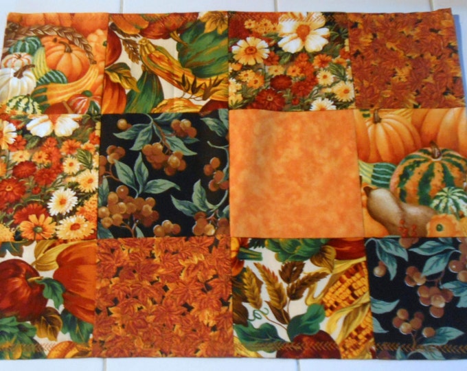 Autumn Placemats Fall Placemats Quilted Placemats Seasonal Etsy