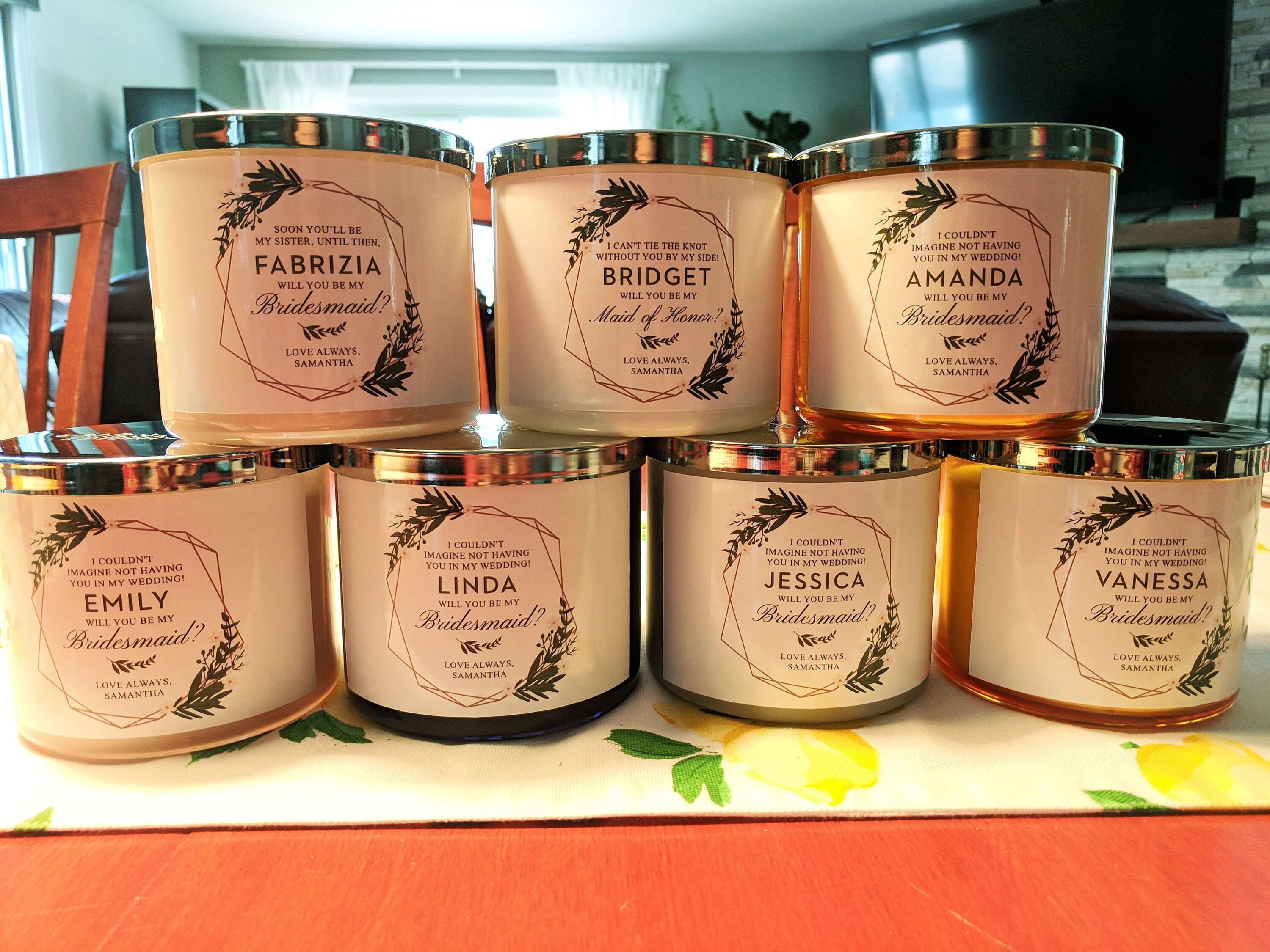 Yankee candle custom photo labels uk