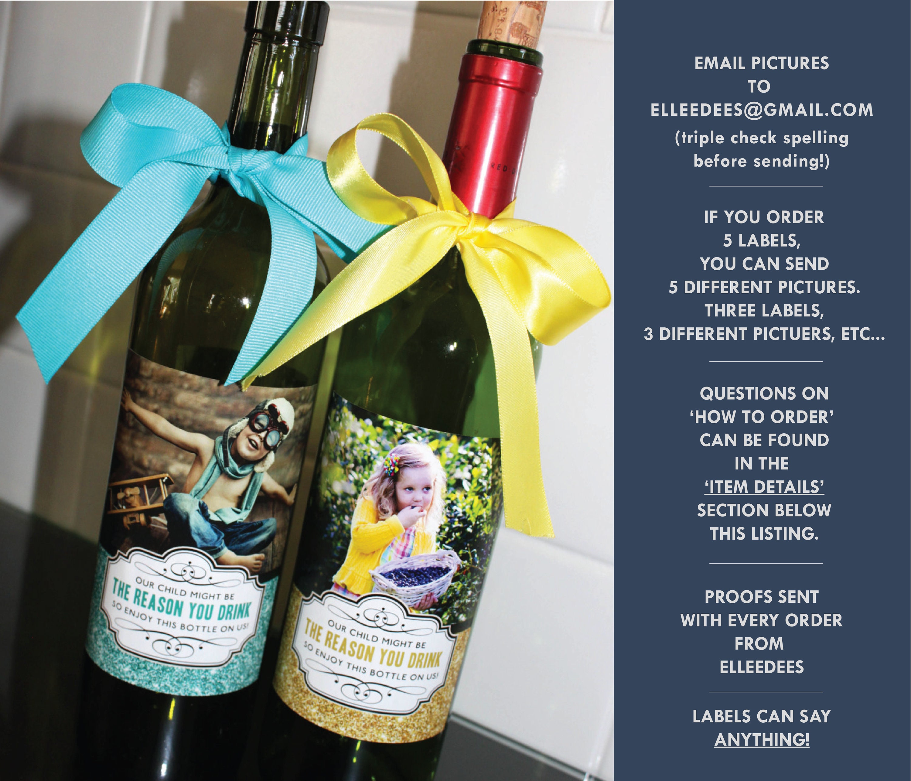 My Child Might Be the Reason You Drink Label // Valentine's Day G…