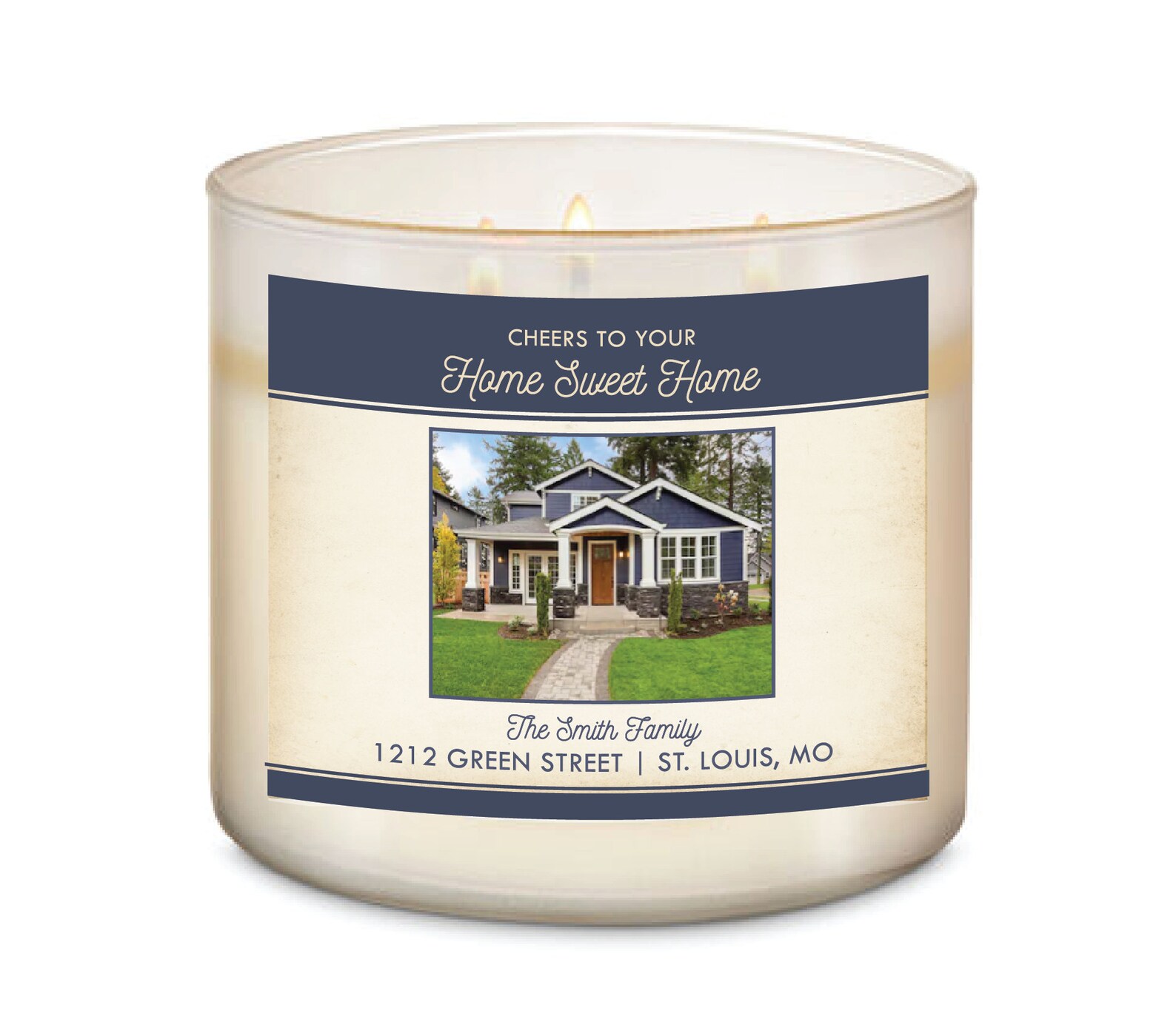 Realtor Gift // Custom Wine or Candle Label // Real Estate Etsy