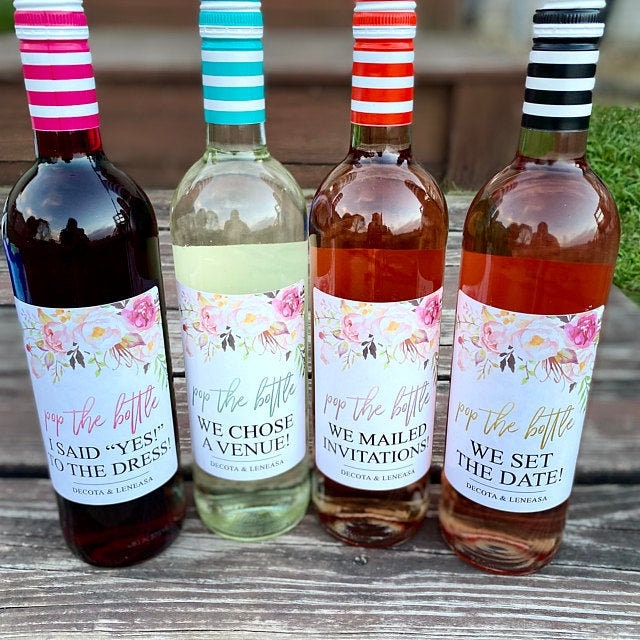 Engagement Gift, Milestone Labels // Bridal Shower Gift // Open to Ce…