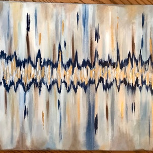 Babys heartbeat painting, heartbeat painting, sonogram painting , heartbeat art, painted heartbeat
