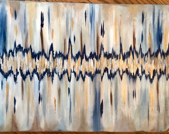 Babys heartbeat painting, heartbeat painting, sonogram painting , heartbeat art, painted heartbeat