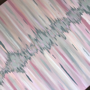 Babys heartbeat painting, sonogram painting , heartveat rhythm painting, heartbeat painting, heartbeat art