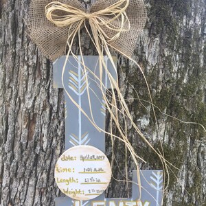 Baby boy door hanger, baby boy nursery, Hospital door hanger, nursery wreath, nursery door hanger, hospital birth announcement
