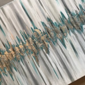Heartbeat , babys heartbeat, gold leaf painting, somogram painting
