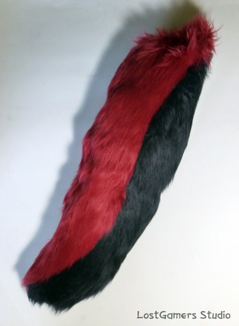 CUSTOM 23in Two Tone/tipped Costume Wolf Tail Etsy