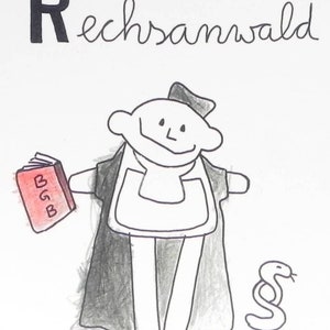 Carnet Avocat, Rechsanwald Profession de la bouche d'un enfant image 4