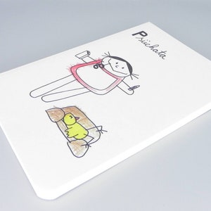 Psychiaterin Notizbuch von nini san, Psüchata Beruf aus Kindermunde / Danke Therapie Geschenk psychiatrische Behandlung / Berufe Karikatur