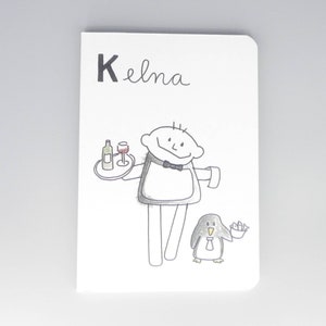 Kellner Notizbuch, Kelna Beruf aus Kindermunde von nini san Bild 3